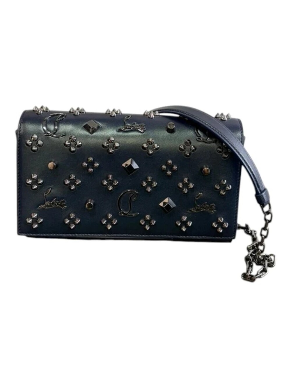 5281 - Christian Louboutin Paloma Leather Crossbody Clutch